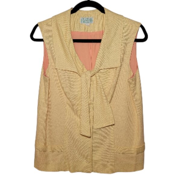 Bette of California Tops - Vintage Bette of California Yellow Sleeveless Vest Custom Match Mates Old Money